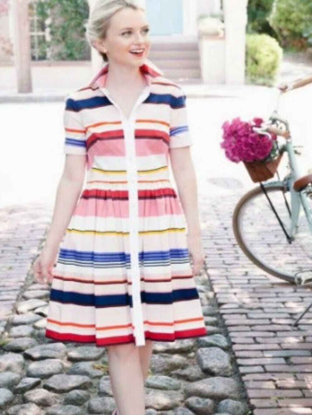 Kate Spade Berber Striped Summer Picnic Dress